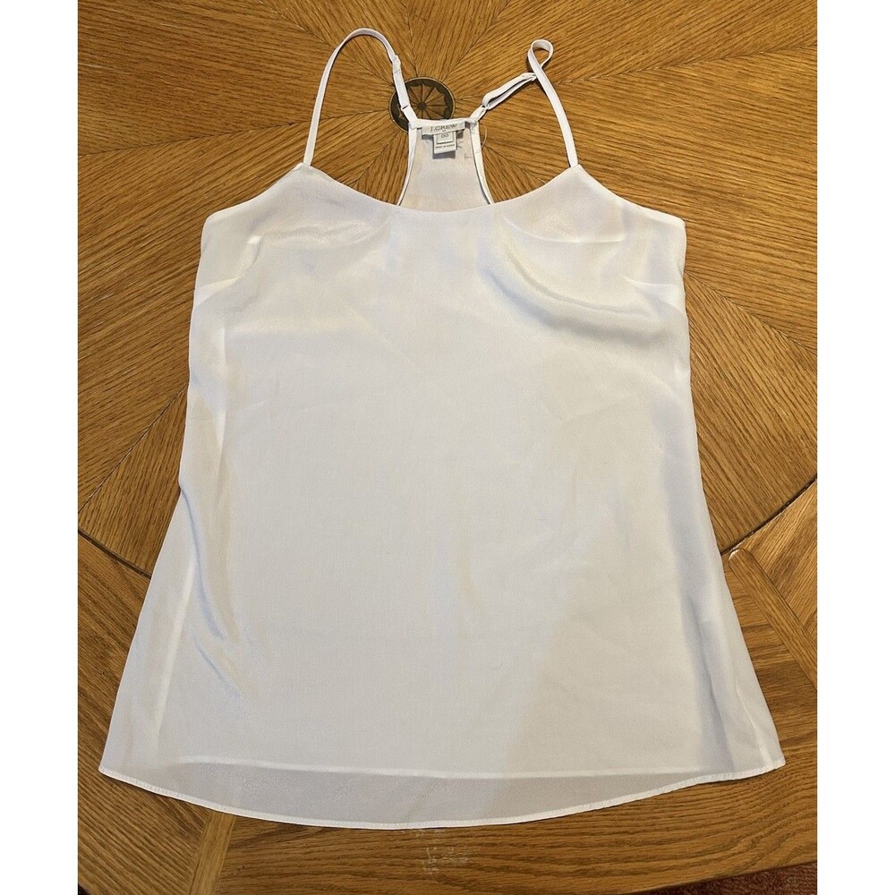 J. Crew Razorback Spaghetti Strap Cream Cami Tank  Size 00 Sheer